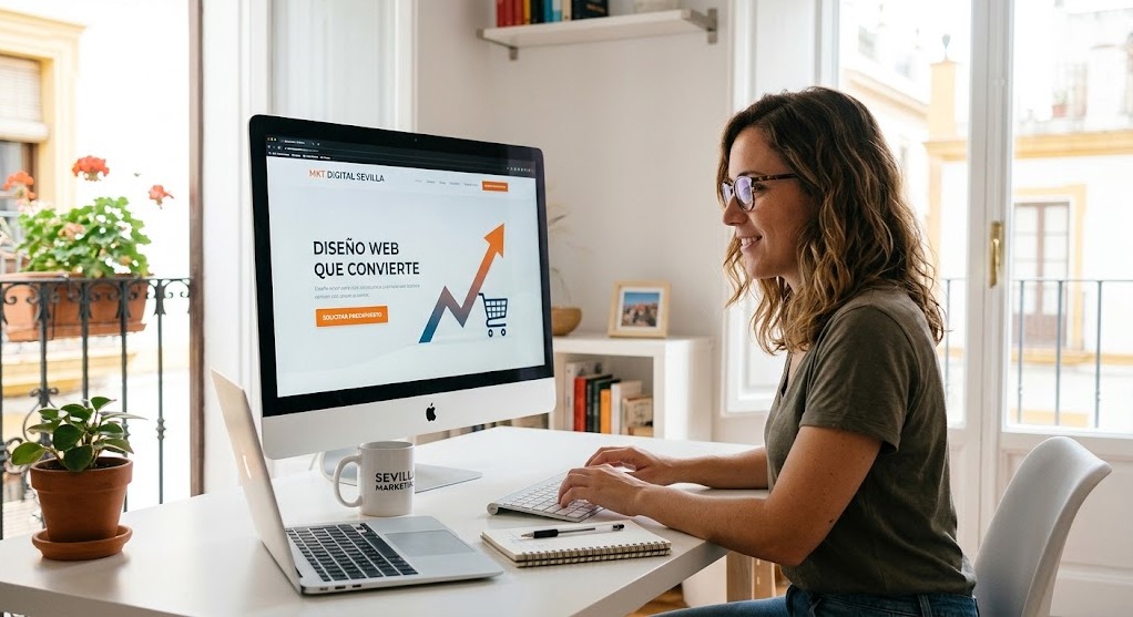 Diseño web en Sevilla: ¿Qué debe tener tu página para convertir visitas en clientes reales?